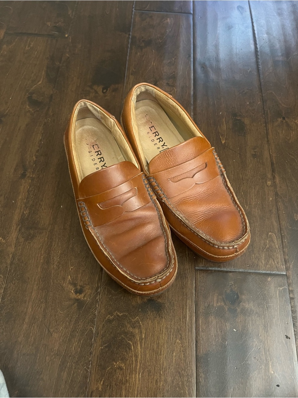 Sperry Men's Cognac Leather Penny Loafers